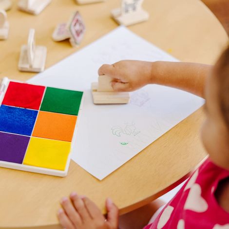 Tusiera Curcubeu cu 6 culori lavabile nontoxice Melissa & Doug 1637 - poza 4