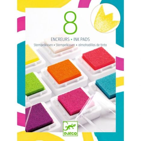 Tusiere colorate pentru stampile, Djeco - poza 3