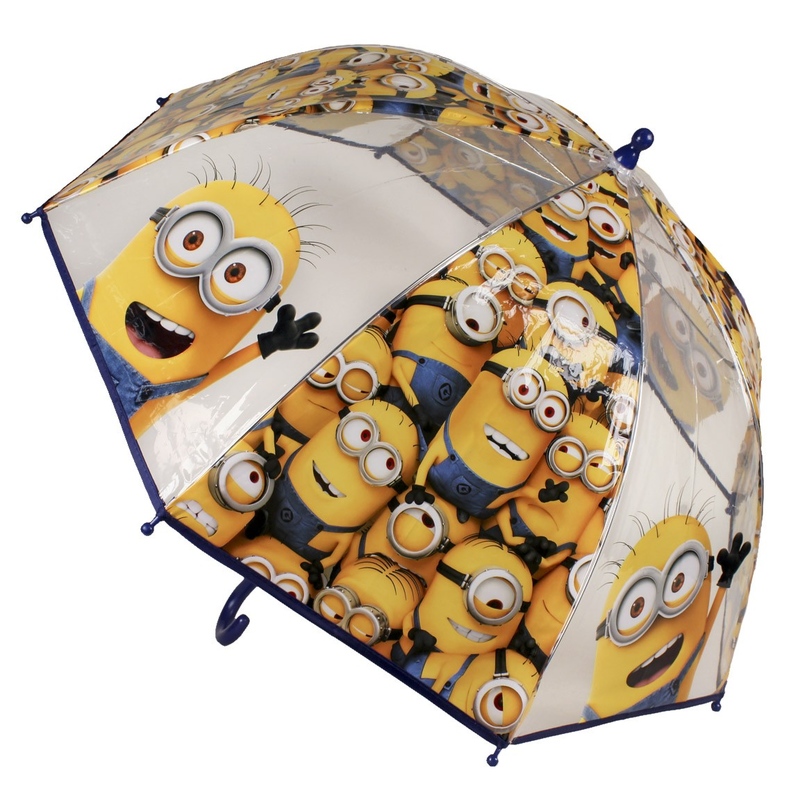 Umbrela transparenta pentru copii Minions - poza 1