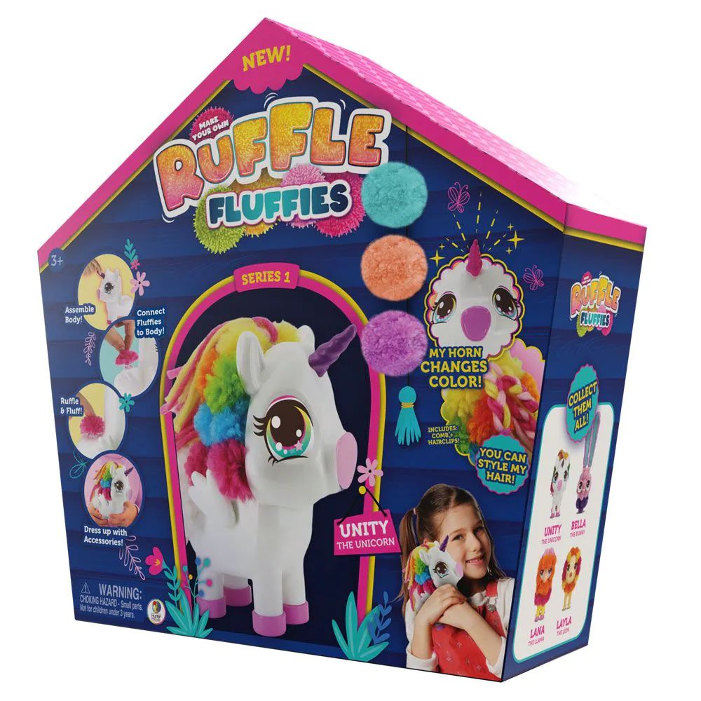Unicorn de decorat cu accesorii de plus Ruffle Fluffies - poza 2