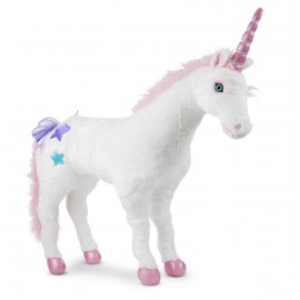 Unicorn gigant din plus, 114 cm, Melissa&Doug 8801 - poza 2