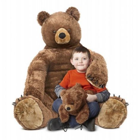 Urs brun cu pui din plus Melissa and Doug - poza 1
