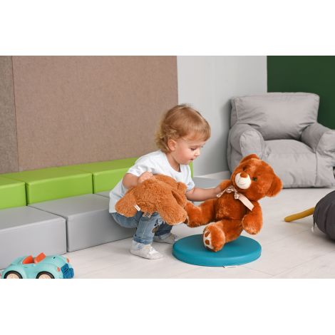Ursulet din plus 35 cm, cu fundita - poza 3