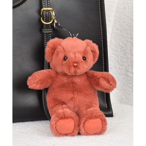 Ursulet din plus - breloc adorabil, 20 cm, Teracota - poza 3