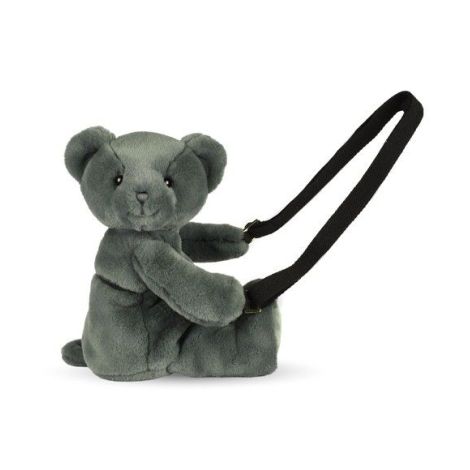 Ursulet din plus - geanta crossbody adorabila, 30 cm, Kaki - poza 1