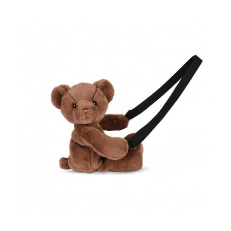 Ursulet din plus - geanta crossbody adorabila, 30 cm, Maro Inchis - poza 1