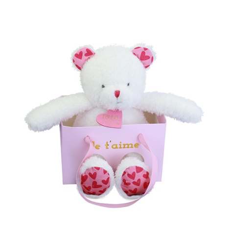 Ursulet din plus moale Te Iubesc in punga cadou , 25 cm - poza 1