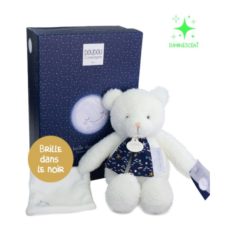 Ursulet Doudou CLAIR DE LUNE , 30 cm