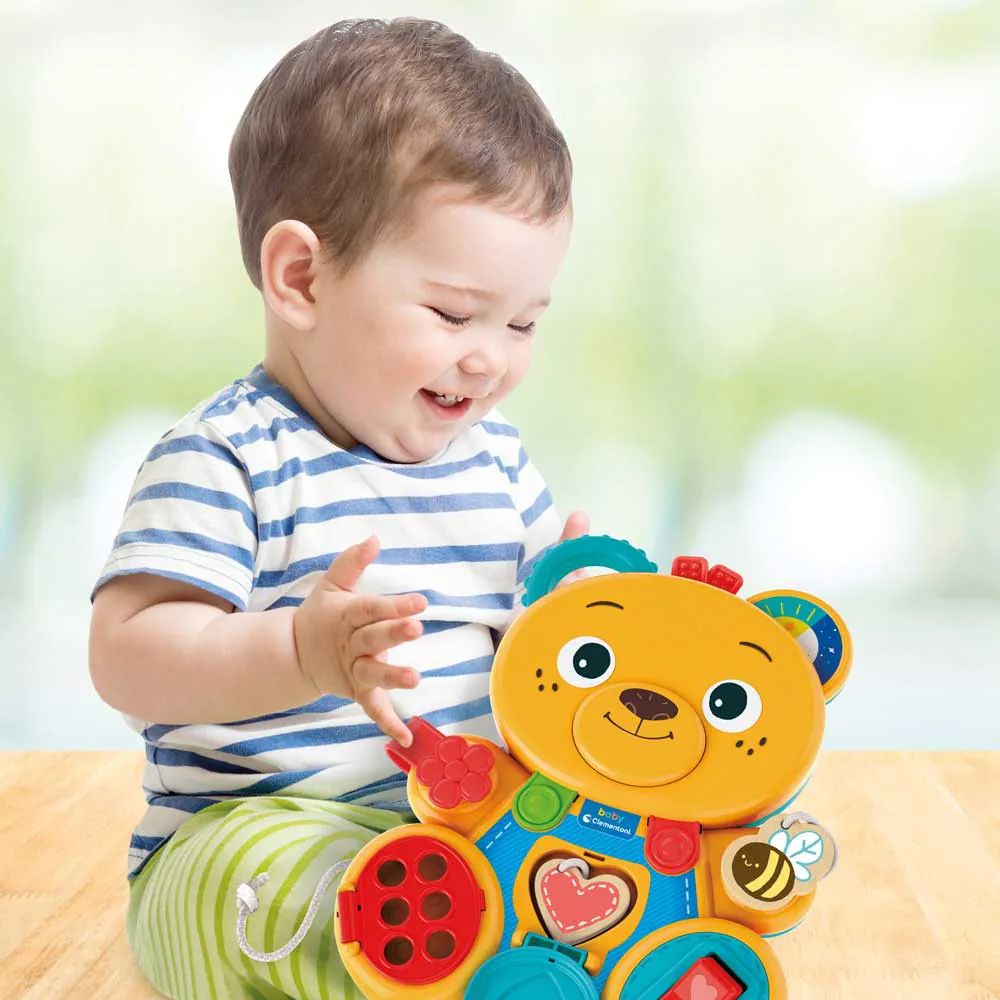Ursulet interactiv pentru bebelusi Clementoni Baby Montessori Bear - poza 4