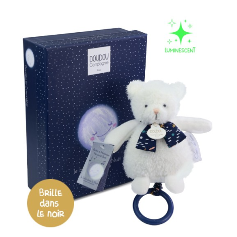 Ursulet muzical Doudou CLAIR DE LUNE, 17 cm - poza 1