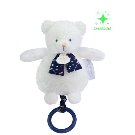 Ursulet muzical Doudou CLAIR DE LUNE, 17 cm - poza 3