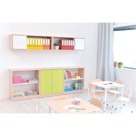 Usa medie pentru dulap Quadro, inchidere lenta, culoare Verde lime - poza 2