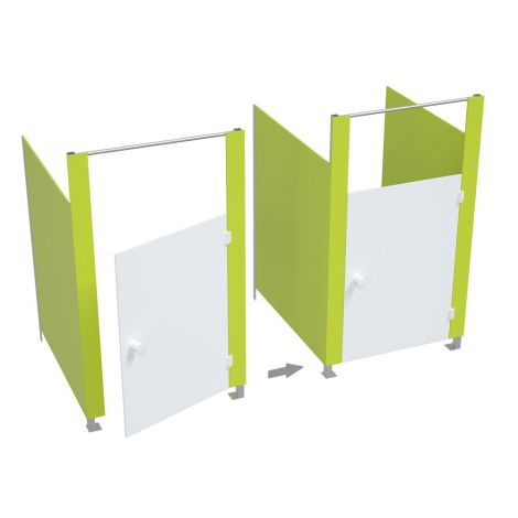 Usa pentru toaleta modulara cu separatoare, culoarea alba