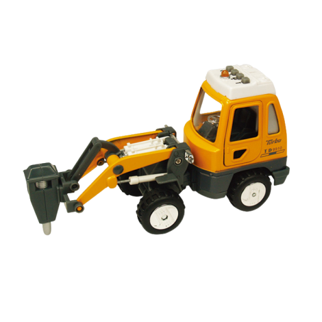Utilaj de constructii de jucarie cu sunete si lumini, 16-18 cm, ciocan demolator - poza 1