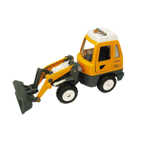 Utilaj de constructii de jucarie cu sunete si lumini, 16-18 cm, incarcator frontal - poza 1