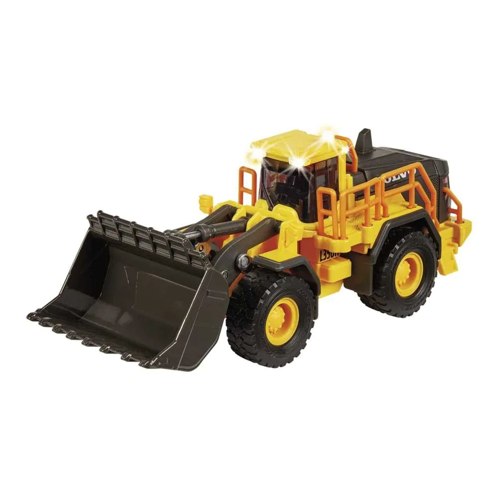 Utilaj incarcator frontal metalic Majorette Volvo cu lumini si sunete 21 cm - poza 1