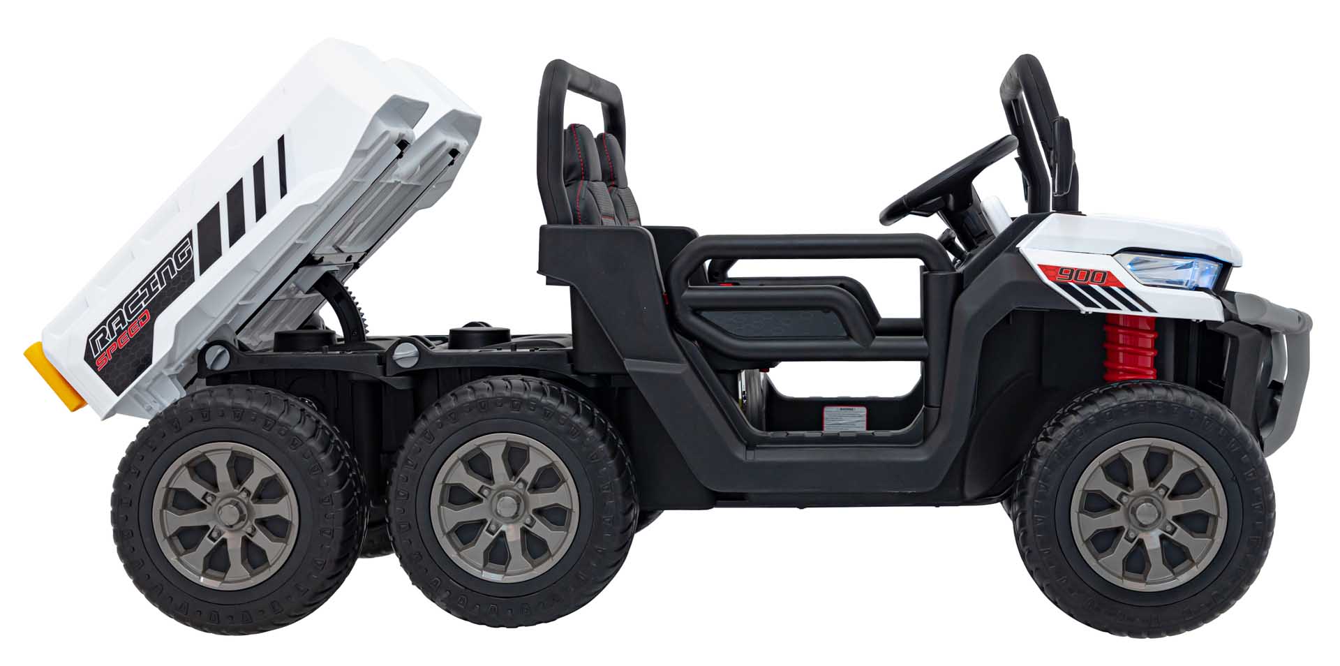 UTV eIectric pentru copii cu 2 locuri Farmer Truck SPEED XXL 900 24V 400W 4x4 (623B-24V) Alb - Autokids.ro - poza 2