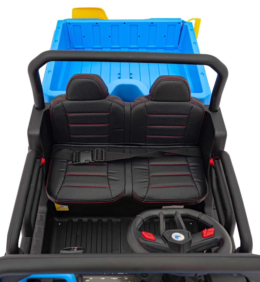 UTV eIectric pentru copii cu 2 locuri Farmer Truck XXL 900 12V 200W 4x4 (623B) Abastru - Autokids.ro - poza 5