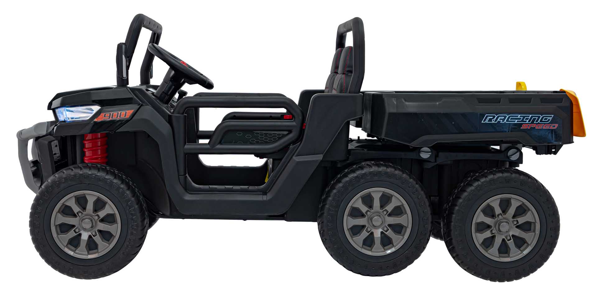 UTV eIectric pentru copii cu 2 locuri Farmer Truck XXL 900 12V 200W 4x4 (623B) Negru - Autokids.ro - poza 2