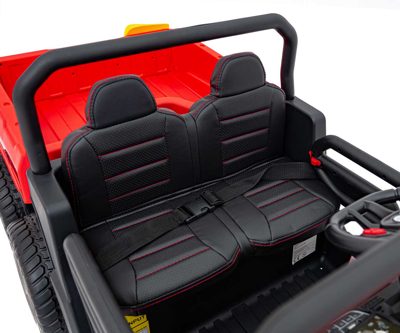 UTV eIectric pentru copii cu 2 locuri Farmer Truck XXL 900 12V 200W 4x4 (623B) Rosu - Autokids.ro - poza 2