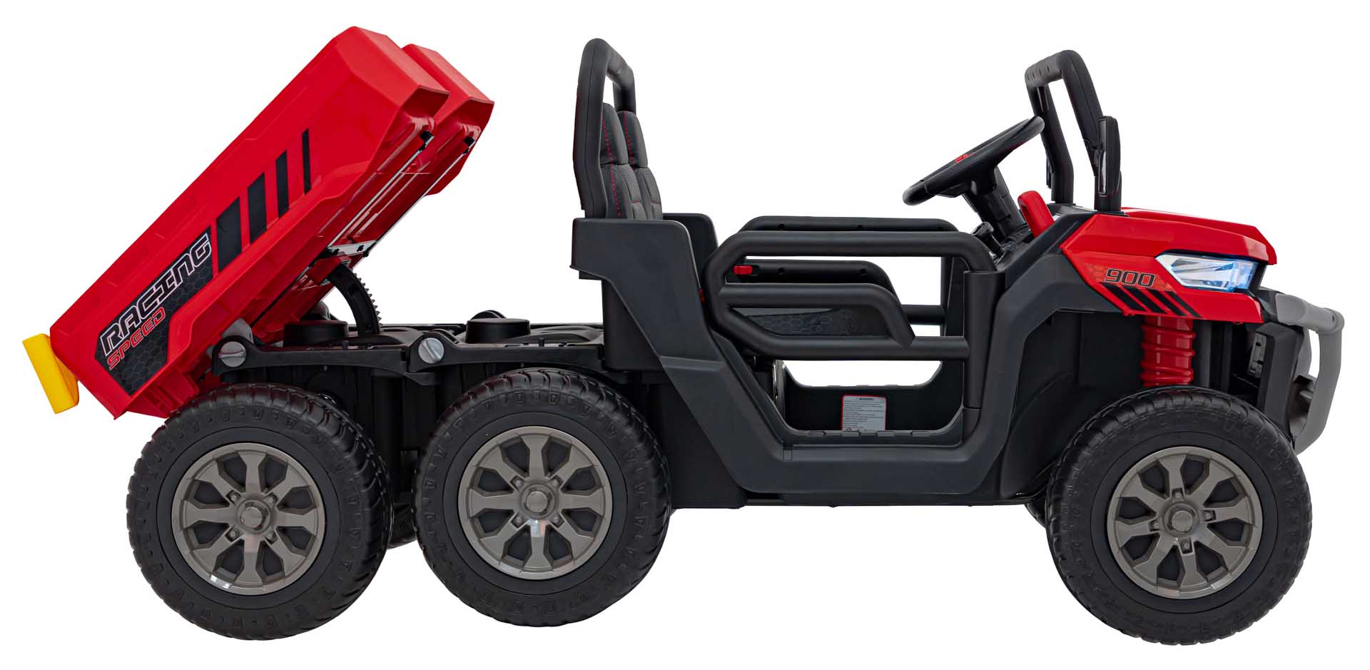 UTV eIectric pentru copii cu 2 locuri Farmer Truck XXL 900 12V 200W 4x4 (623B) Rosu - Autokids.ro - poza 3