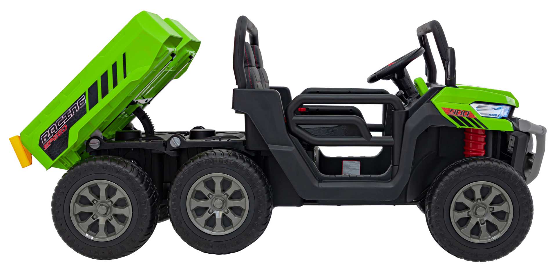 UTV eIectric pentru copii cu 2 locuri Farmer Truck XXL 900 12V 200W 4x4 (623B) Verde - Autokids.ro - poza 2