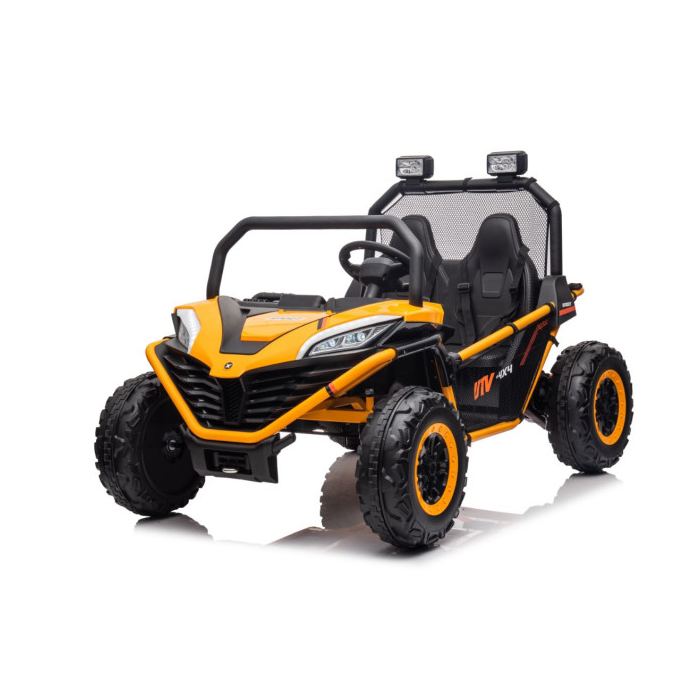 UTV electric pentru 2 copii BUGGY SPEED Fast Edition 24V 300W 4x4 (s608) Galben - Autokids.ro - poza 1