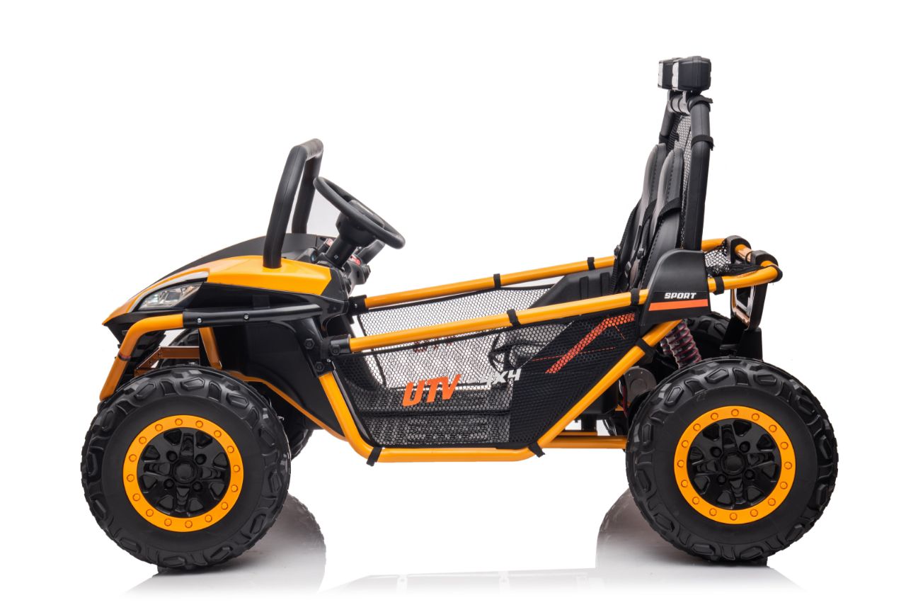 UTV electric pentru 2 copii BUGGY SPEED Fast Edition 24V 300W 4x4 (s608) Galben - Autokids.ro - poza 3
