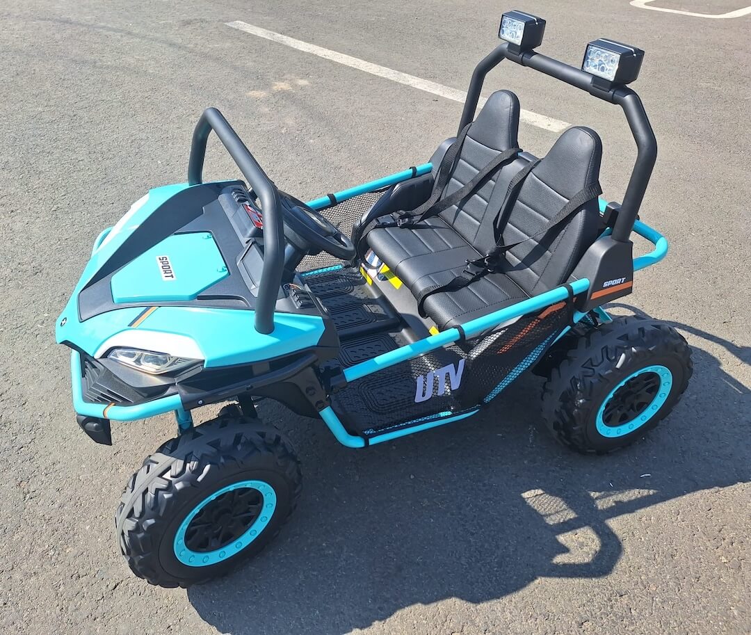 UTV electric pentru 2 copii BUGGY SPEED Fast Edition 24V 300W 4x4 (s608) Verde - Autokids.ro - poza 2