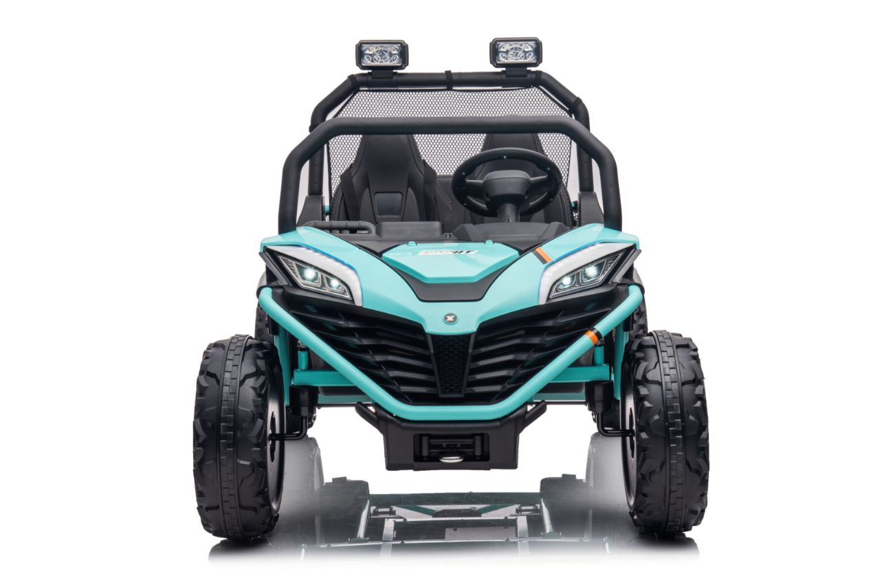 UTV electric pentru 2 copii BUGGY SPEED Fast Edition 24V 300W 4x4 (s608) Verde - Autokids.ro - poza 4