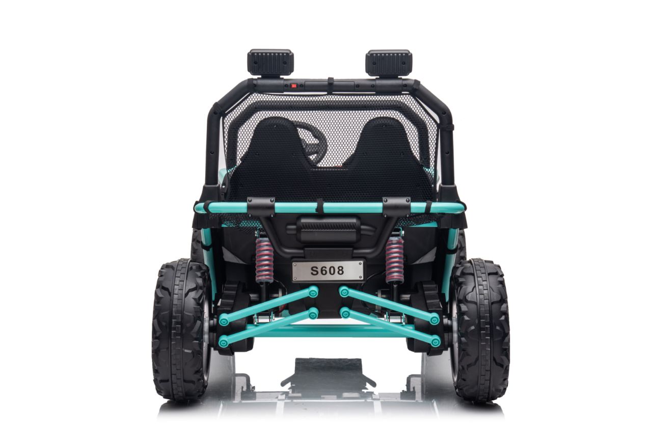 UTV electric pentru 2 copii BUGGY SPEED Fast Edition 24V 300W 4x4 (s608) Verde - Autokids.ro - poza 5