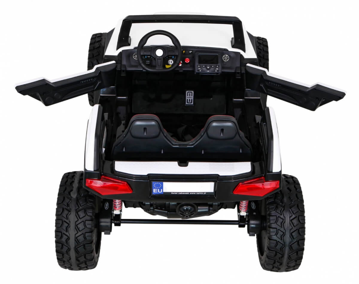 UTV electric pentru 2 copii Buggy XXL FAST EDITION cu viteza maxima 15km/h 500W 24V 4x4 (sx1928-fast) Alb - Autokids.ro - poza 3