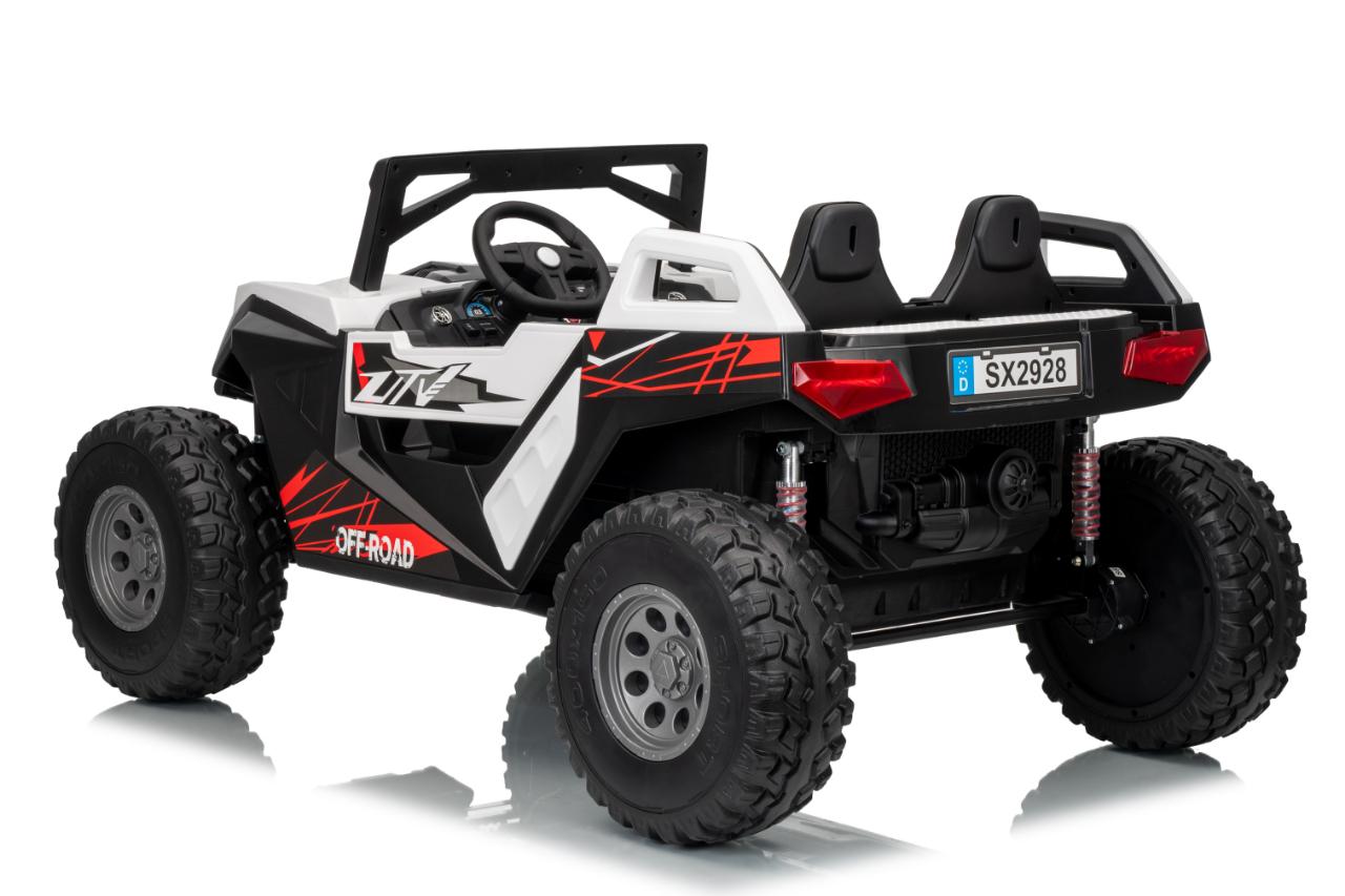 UTV electric pentru 2 copii Buggy XXL FAST EDITION cu viteza maxima 15km/h 500W 24V 4x4 (sx2929-fast) Alb - Autokids.ro - poza 2