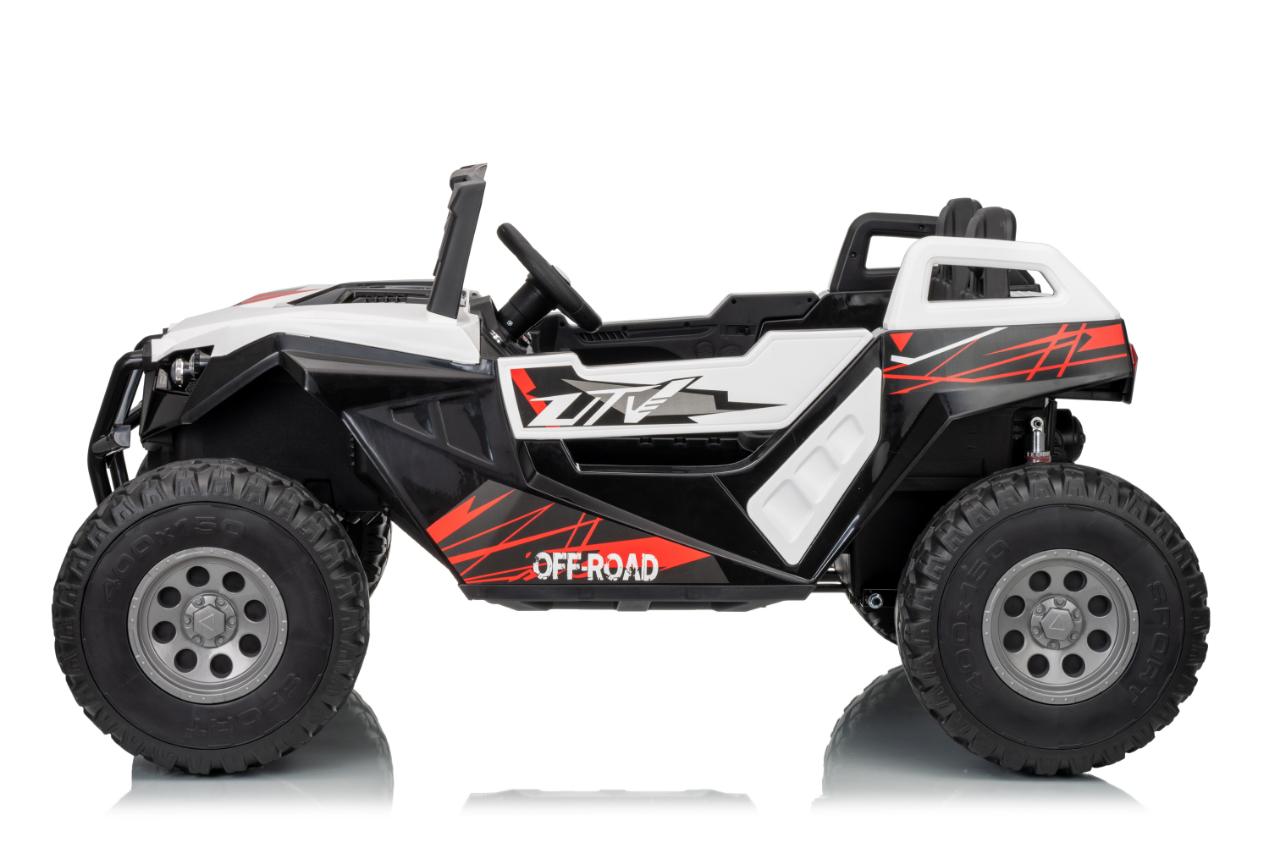 UTV electric pentru 2 copii Buggy XXL FAST EDITION cu viteza maxima 15km/h 500W 24V 4x4 (sx2929-fast) Alb - Autokids.ro - poza 4