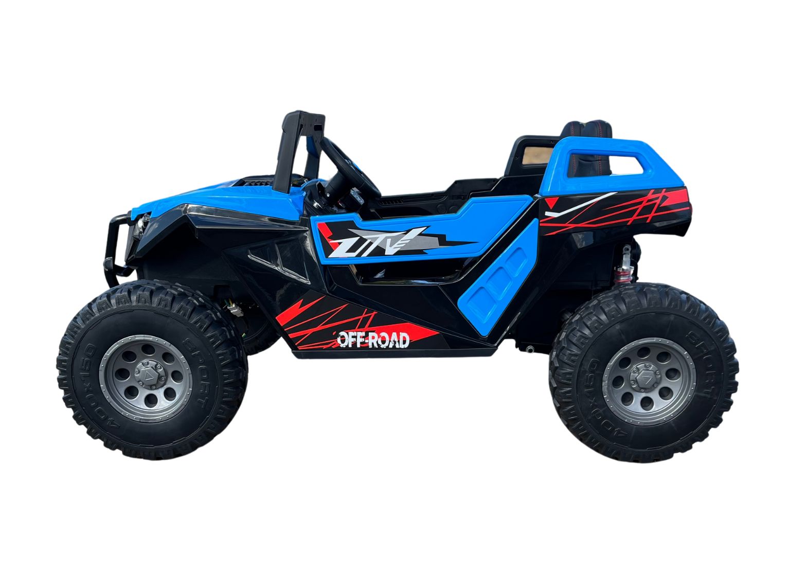 UTV electric pentru 2 copii Buggy XXL FAST EDITION cu viteza maxima 15km/h 500W 24V 4x4 (sx2929-fast) Albastru - Autokids.ro - poza 3
