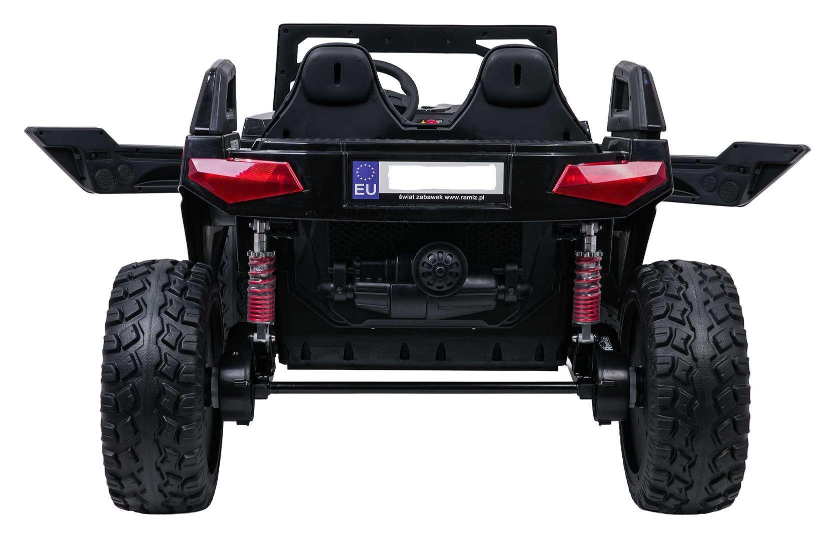 UTV electric pentru 2 copii Buggy XXL FAST EDITION cu viteza maxima 15km/h 500W 24V 4x4 (sx2929-fast) Negru - Autokids.ro - poza 3