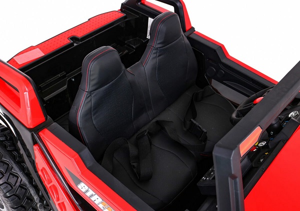 UTV electric pentru 2 copii Buggy XXL FAST EDITION cu viteza maxima 15km/h 500W 24V 4x4 (sx2929-fast) Rosu - Autokids.ro - poza 3