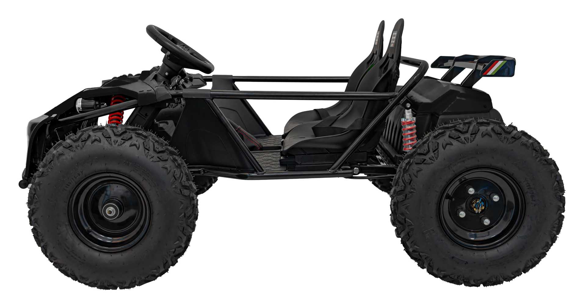 UTV electric pentru copii 8-15 ani cu 2 locuri 48V 800W Buggy GENERAL XXL cu viteza max 25km/h (2358) Negru - Autokids.ro - poza 2
