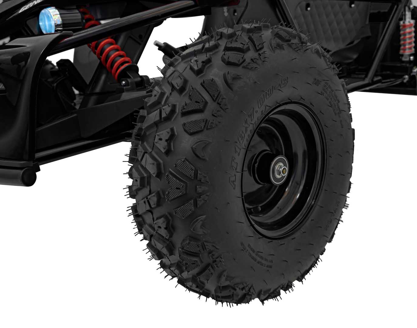 UTV electric pentru copii 8-15 ani cu 2 locuri 48V 800W Buggy GENERAL XXL cu viteza max 25km/h (2358) Negru - Autokids.ro - poza 5