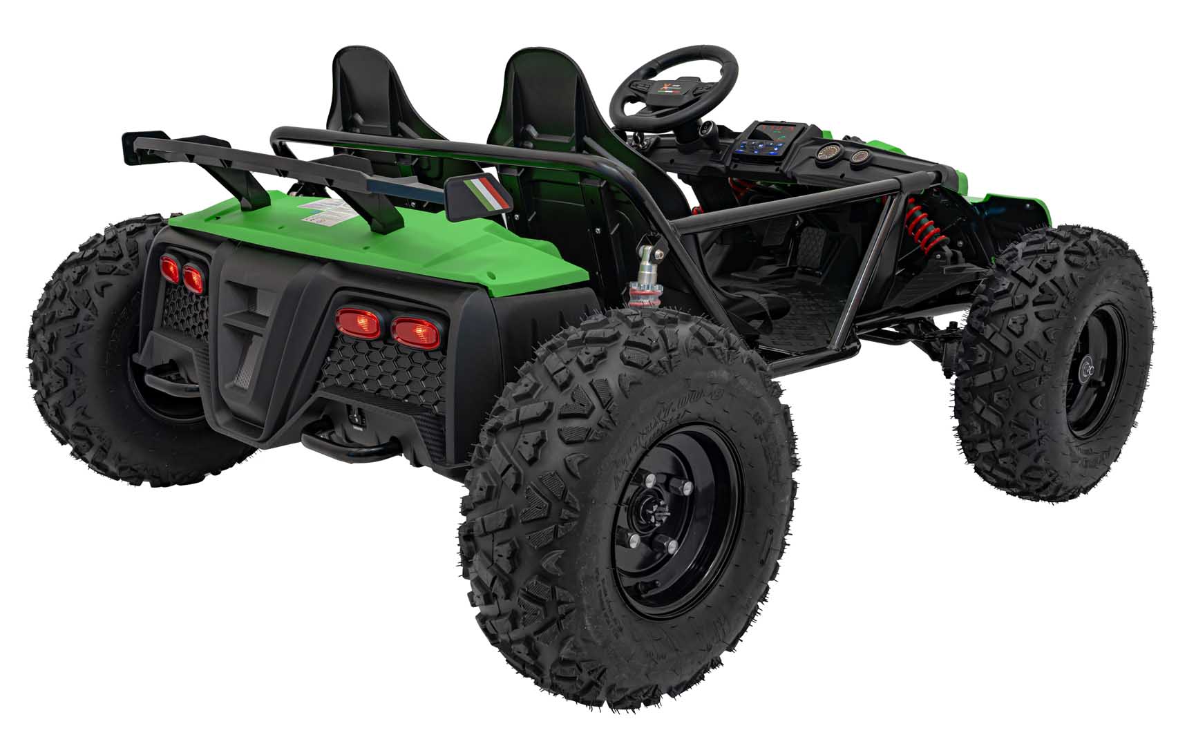 UTV electric pentru copii 8-15 ani cu 2 locuri 48V 800W Buggy GENERAL XXL cu viteza max 25km/h (2358) Verde - Autokids.ro - poza 5