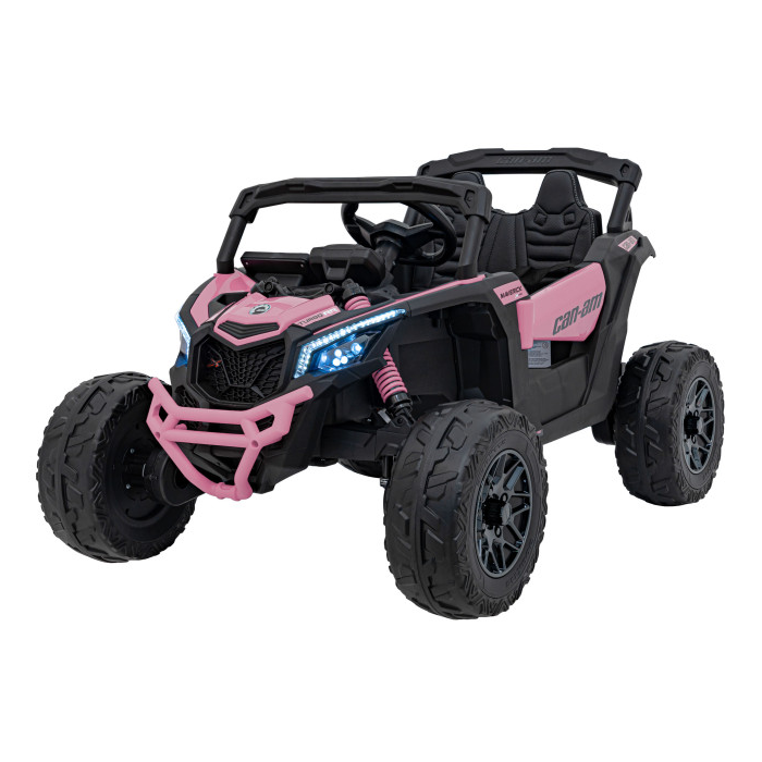 UTV electric pentru copii Can-Am Maverick 24V 800W 4x4 (CA003) Roz - Autokids.ro - poza 1