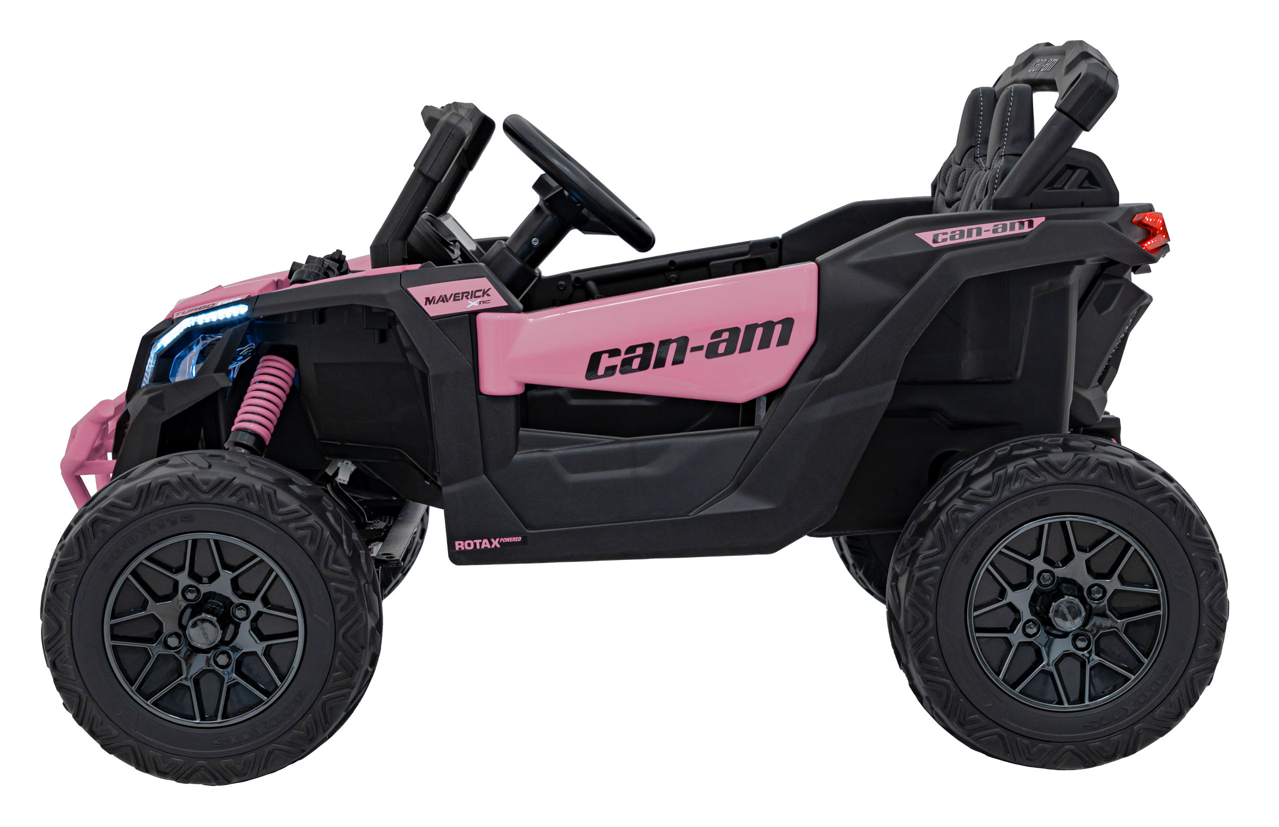 UTV electric pentru copii Can-Am Maverick 24V 800W 4x4 (CA003) Roz - Autokids.ro - poza 2