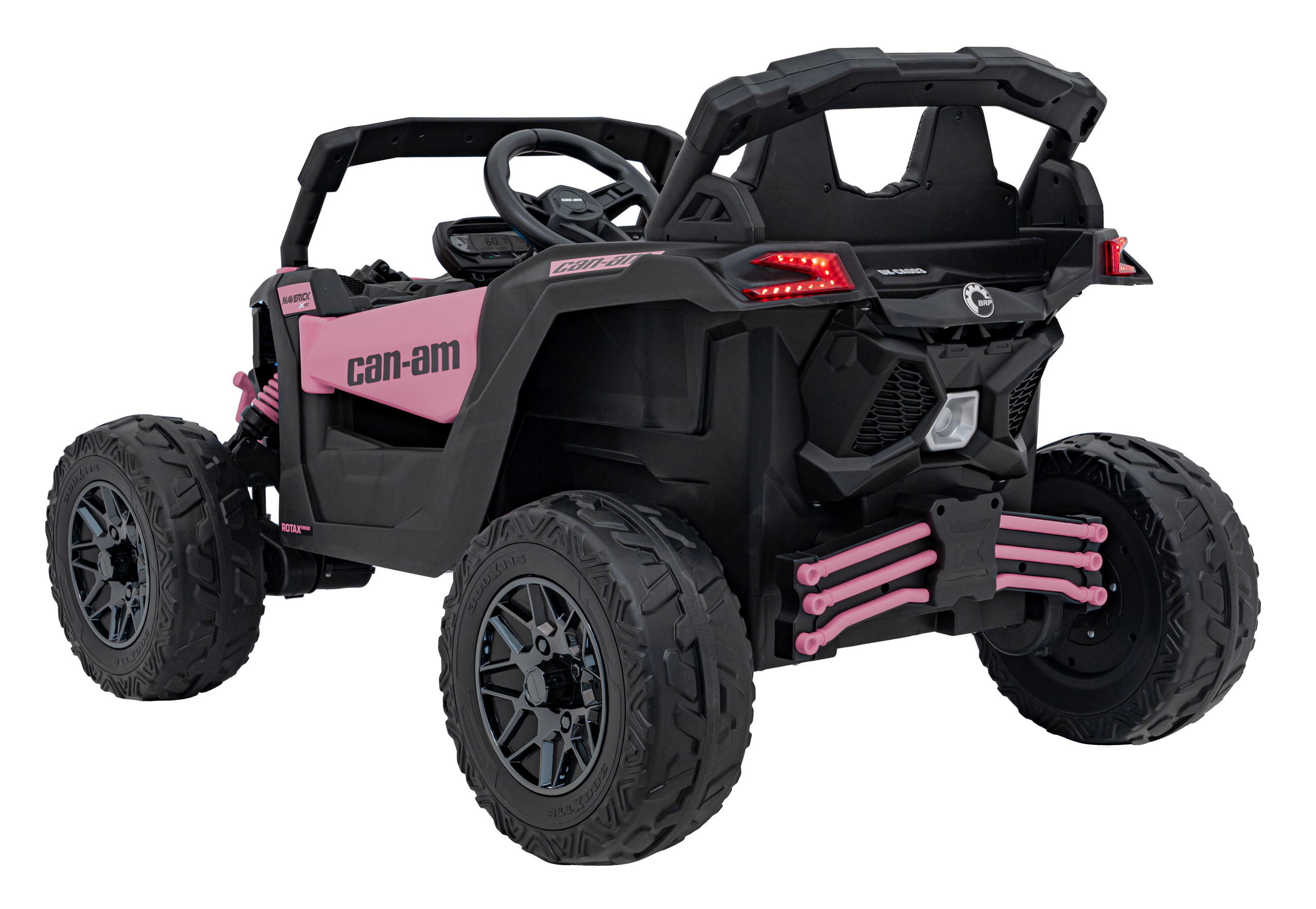 UTV electric pentru copii Can-Am Maverick 24V 800W 4x4 (CA003) Roz - Autokids.ro - poza 3