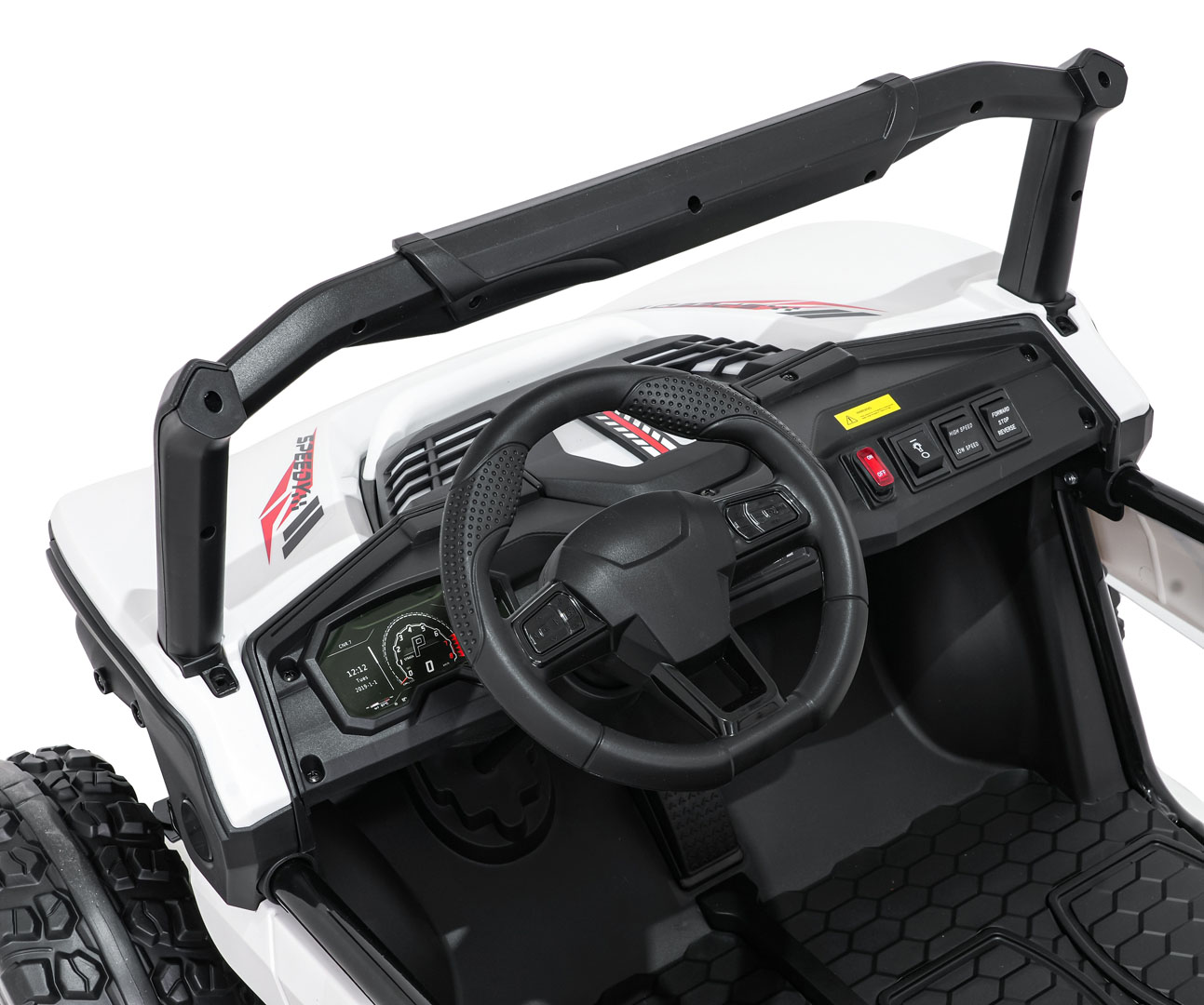 UTV electric pentru copii cu 2 locuri Buggy Speedy 4x4 24V 350W (3558) Alb - Autokids.ro - poza 2