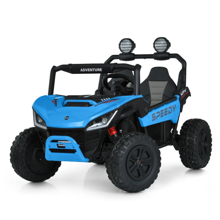 UTV electric pentru copii cu 2 locuri Buggy Speedy 4x4 24V 350W (3558) Albastru - Autokids.ro - poza 1