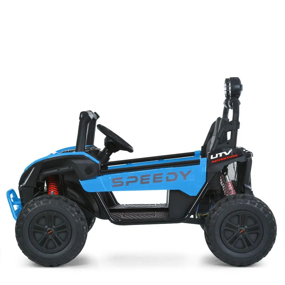 UTV electric pentru copii cu 2 locuri Buggy Speedy 4x4 24V 350W (3558) Albastru - Autokids.ro - poza 4