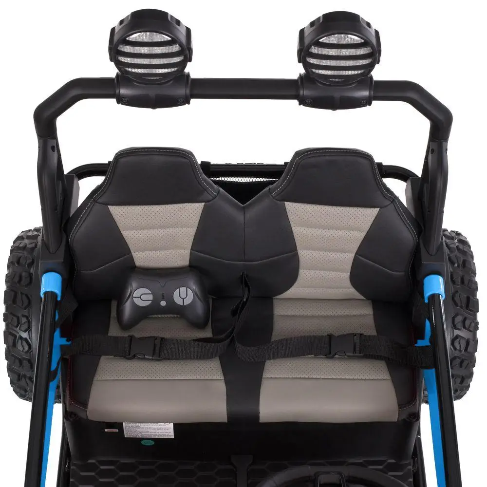 UTV electric pentru copii cu 2 locuri Buggy Speedy 4x4 24V 350W (3558) Albastru - Autokids.ro - poza 5