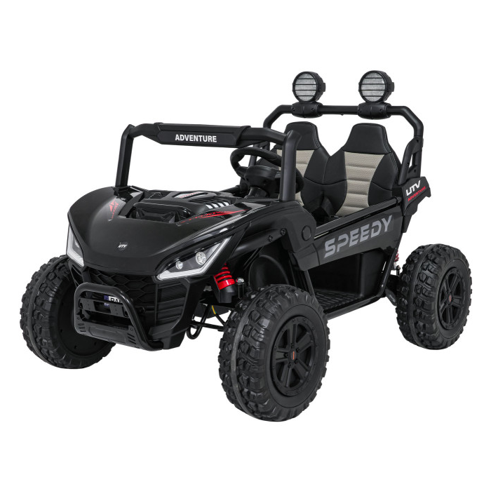UTV electric pentru copii cu 2 locuri Buggy Speedy 4x4 24V 350W (3558) Negru - Autokids.ro - poza 1