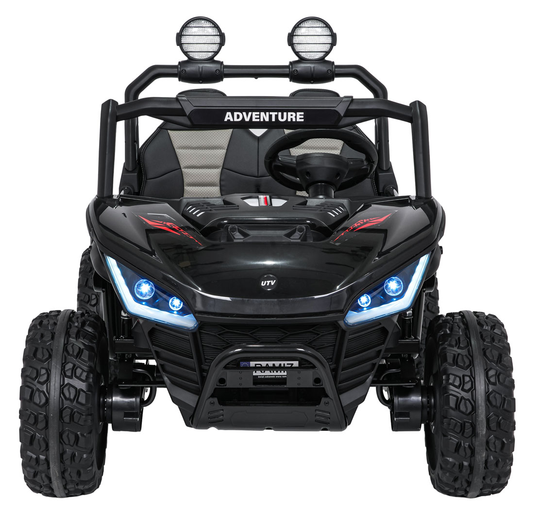UTV electric pentru copii cu 2 locuri Buggy Speedy 4x4 24V 350W (3558) Negru - Autokids.ro - poza 4