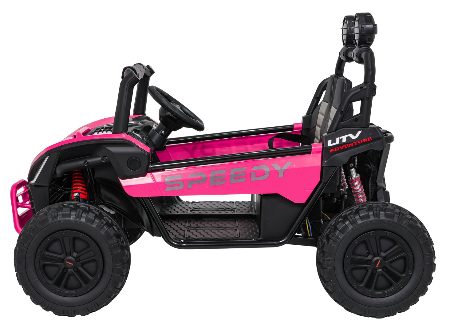 UTV electric pentru copii cu 2 locuri Buggy Speedy 4x4 24V 350W (3558) Roz - Autokids.ro - poza 2